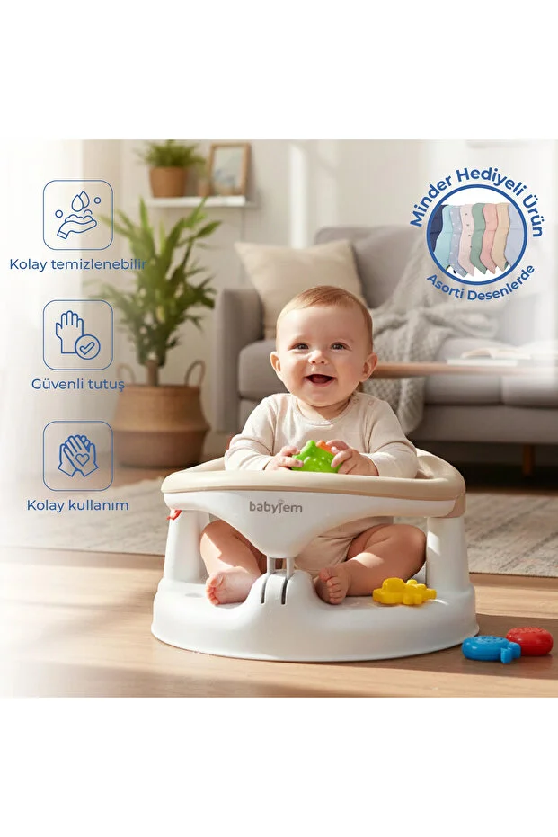 Yandan Açılır Mama Oturağı & Minder 2'li Set