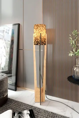 Minimalist Meşe Lambader