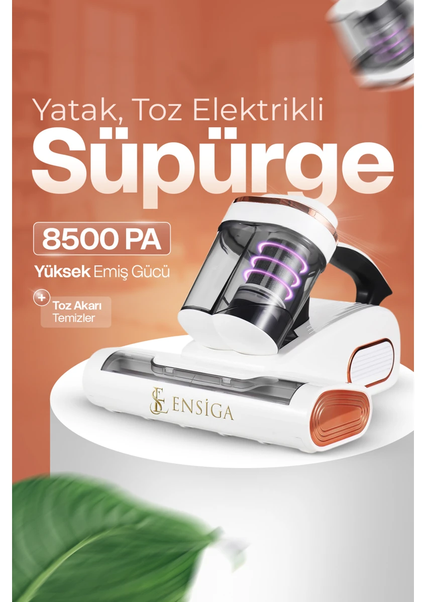 Ensiga Kablosuz Yeni Tasarım Uv Işık ve Hepa Filtre ile Oem Yatak Temizleyici Yatak Toz Elektrikli Süpürge