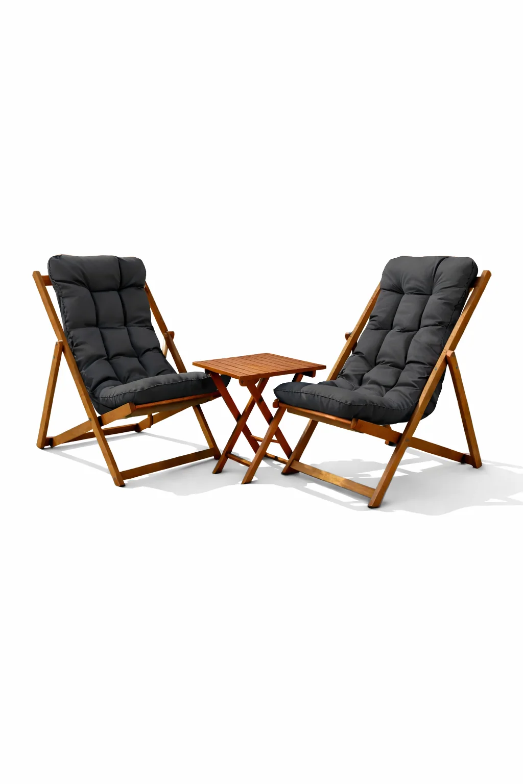 Ahşap şezlong set Ahşap şezlong set