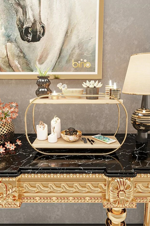 Çok Amaçlı Düzenleyici Oval Raf Ahşap Masaüstü Banyo Mutfak Rafı Takı Ve Makyaj Organizeri