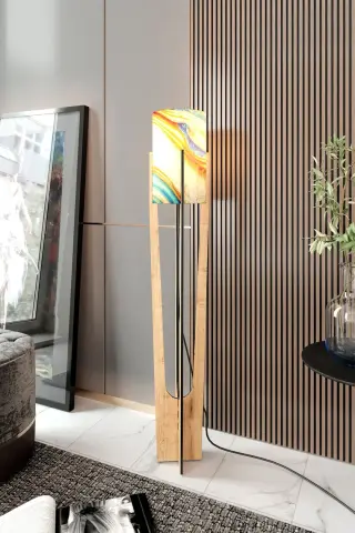 Minimalist Meşe Lambader