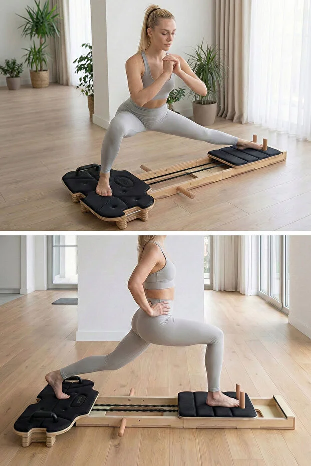 kochler Yeni Nesil Katlanabilir Profesyonel Pilates Reformer Aleti - Az Yer Kaplayan, Kompakt Egzersiz Aleti