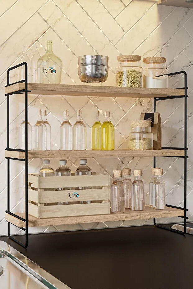 Mutfak Rafı Masaüstü Düzenleyici Organizer Banyo Rafı Çok Amaçlı Düzenleyici Tezgah Üstü Raf