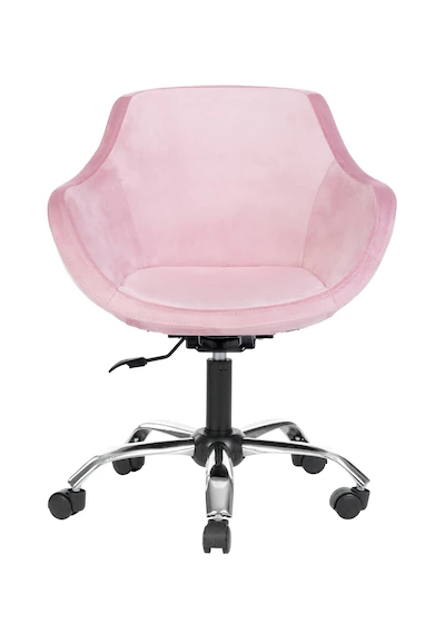 Krom Metal Ayaklı Ofis Çocuk Odası Çalışma Sandalyesi Monoko