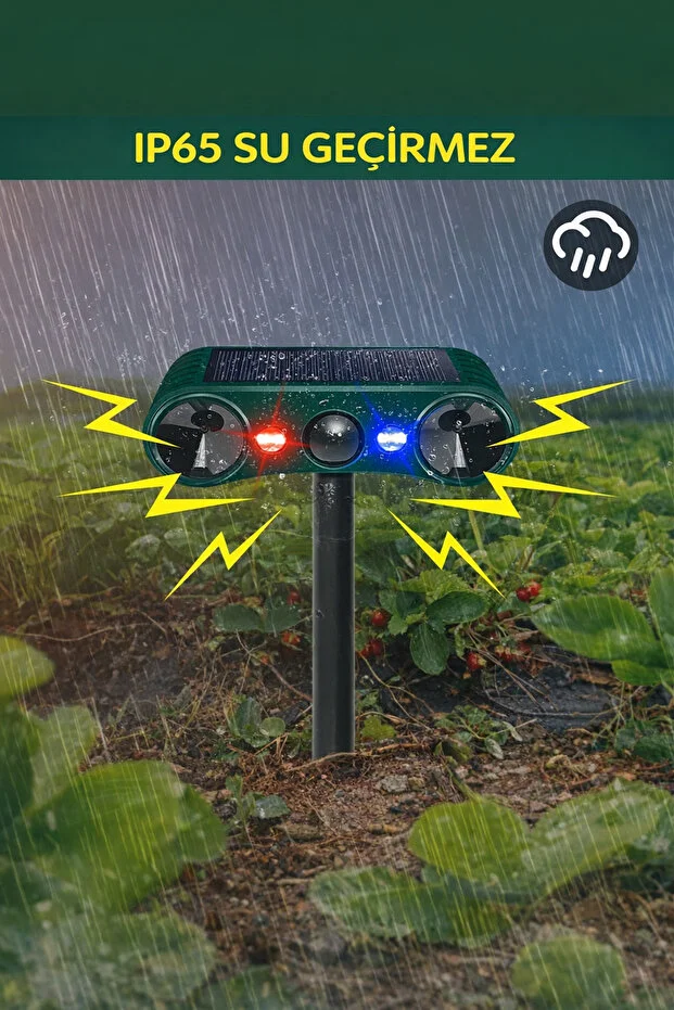 Ultrasonic Solar Hayvan Kovucu Sensörlü Alarm Ultrasonic Solar Hayvan Kovucu Sensörlü Alarm