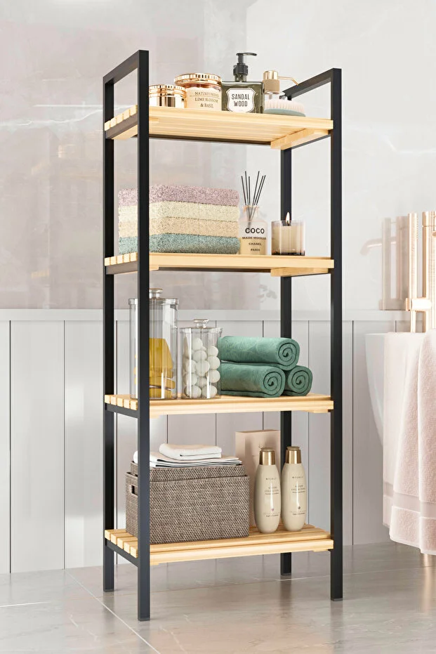 Banyo Düzenleyici Mutfak Rafı Banyo Dolabı Çok Amaçlı Dolap 4 Katlı Metal Mutfak Düzenleyici Banyo Düzenleyici Mutfak Rafı Banyo Dolabı Çok Amaçlı Dolap 4 Katlı Metal Mutfak Düzenleyici