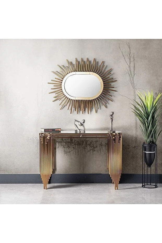 Aynalı Dresuar Takım Dresuar Pufsuz 140cm Ultra Lak Kaplama Konsol Aynalı Dresuar Takım Dresuar Pufsuz 140cm Ultra Lak Kaplama Konsol