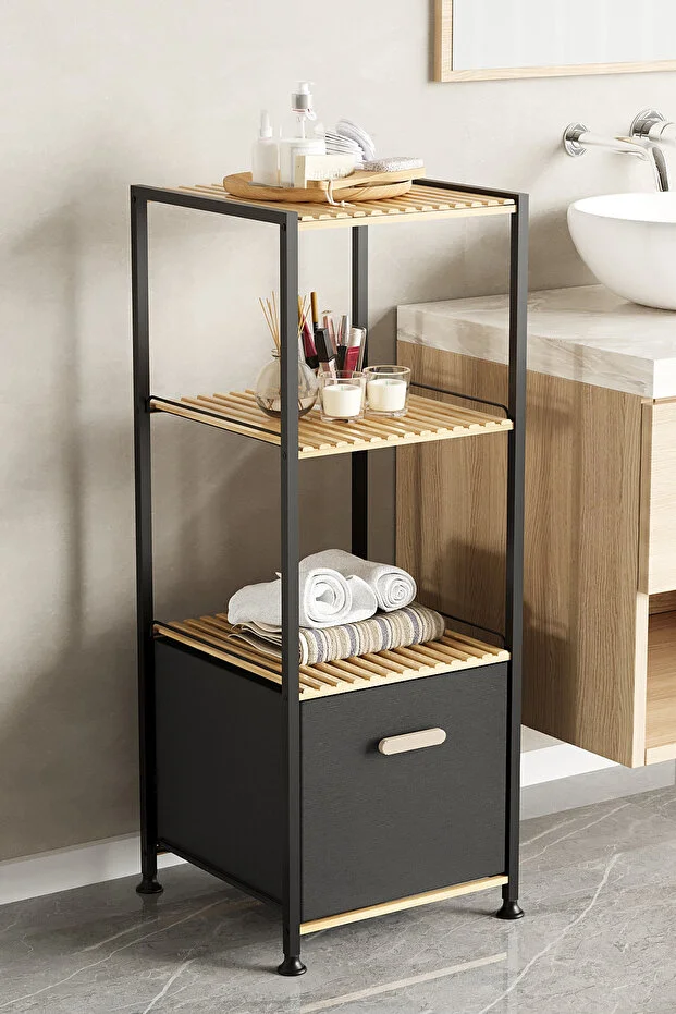 Banyo Rafı Banyo Düzenleyici Çok Amaçlı Dolap 3 Katlı Düzenleyici Kumaş Sepetli Raf Banyo Rafı Banyo Düzenleyici Çok Amaçlı Dolap 3 Katlı Düzenleyici Kumaş Sepetli Raf