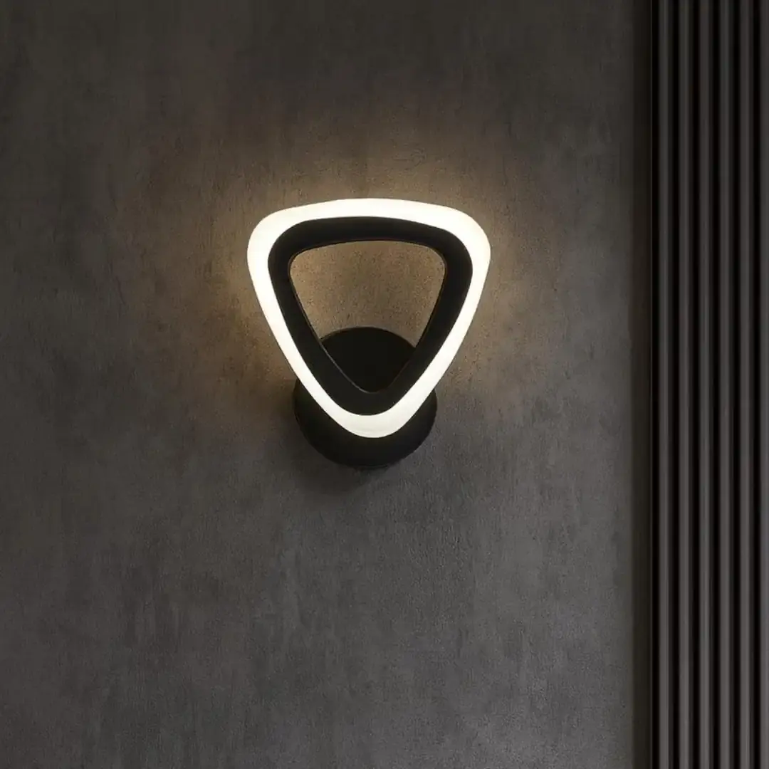 Siyah Mimari 3 Renk Ledli Modern Aplik- Takım 2 Adet Siyah Mimari 3 Renk Ledli Modern Aplik- Takım 2 Adet