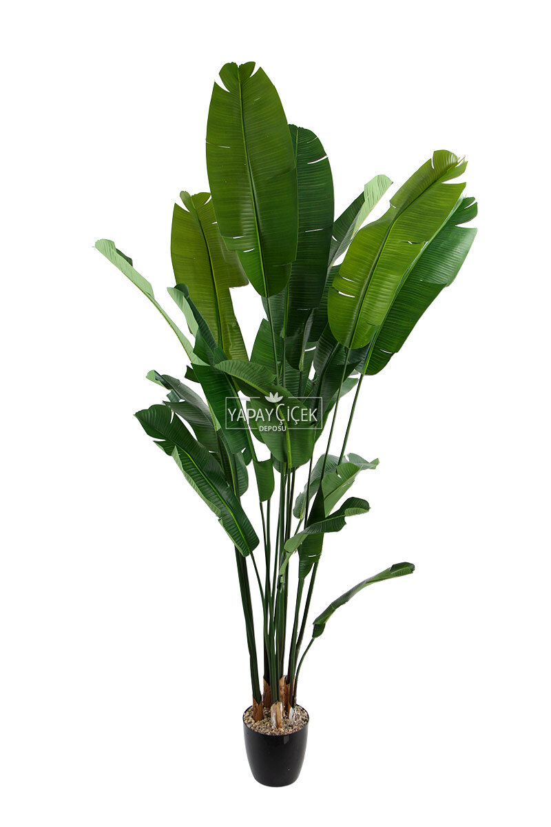 Yapay Ağaç Yoğun Muz Bahçesi Gerçek Doku 240 cm