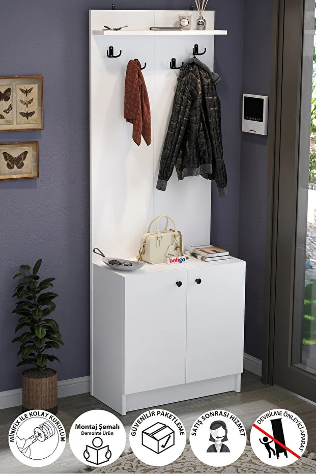 2 Kapaklı Portmanto Elbise Askılığı Vestiyer Ayakkabılık Askılık Güneş Beyaz 2 Kapaklı Portmanto Elbise Askılığı Vestiyer Ayakkabılık Askılık Güneş Beyaz