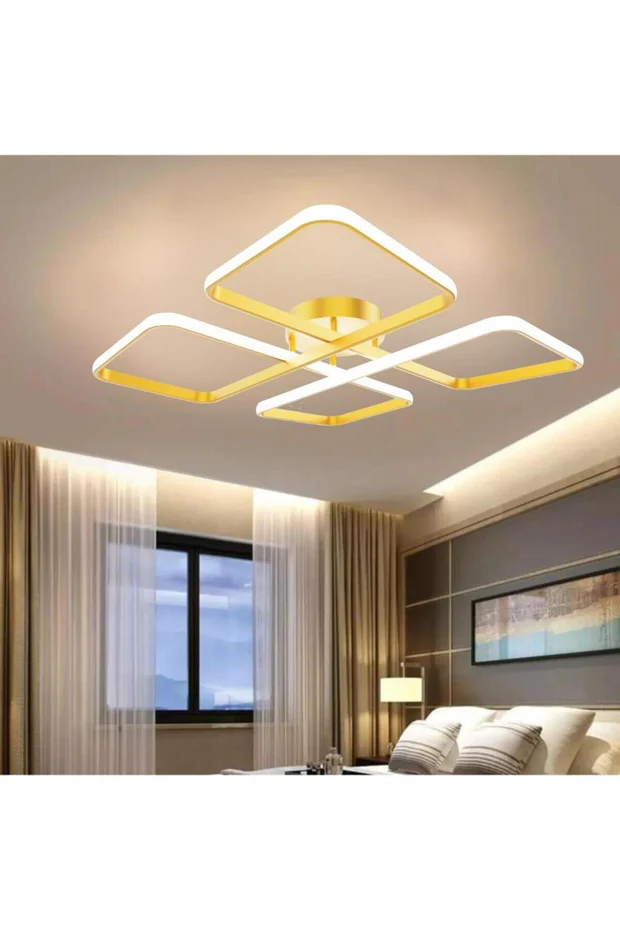 Novem Eskitme Plafonyer Kumandalı Ultra Süper 3 Renk Işık Ledli Avize