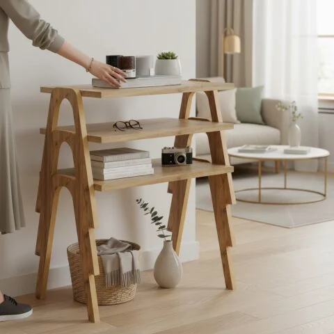 Cano Zigon Sehpa XL Meşe Cano Zigon Sehpa XL Meşe