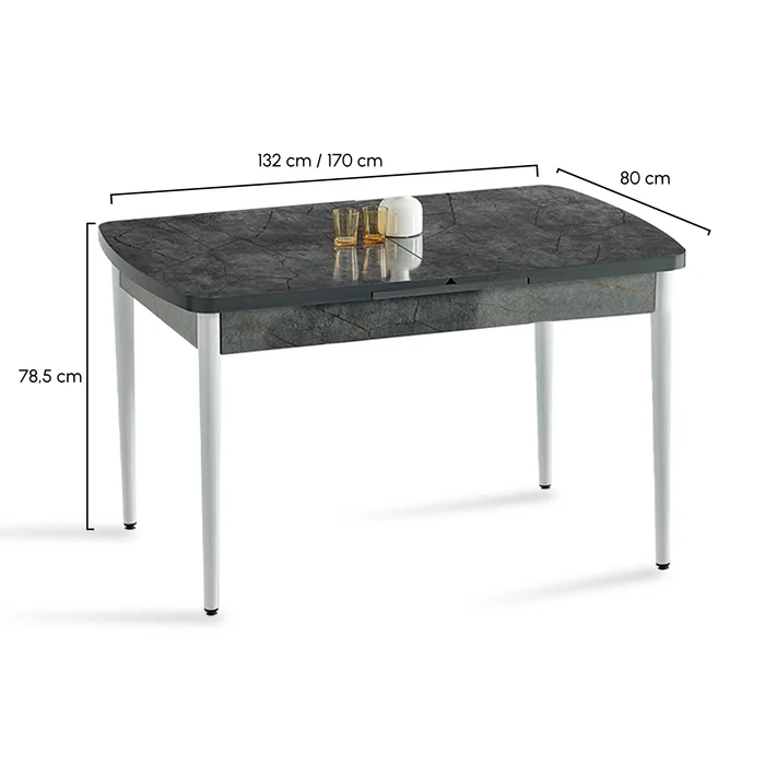 Aris Masa Takımı | Rubi Sandalye | Baybface Kumaş | 4 Sandalye Aris Masa Takımı | Rubi Sandalye | Baybface Kumaş | 4 Sandalye