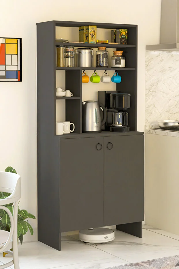 Kahve Köşesi İki Kapaklı Çok Amaçlı Dolap Mutfak Dolabı Erzak Dolabı Kiler Dolabı Kahve Köşesi İki Kapaklı Çok Amaçlı Dolap Mutfak Dolabı Erzak Dolabı Kiler Dolabı