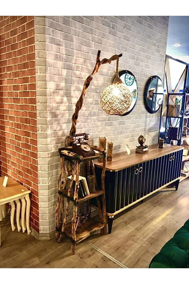 Ağaç Lambader 175-180 Cm Kütüphane Kitaplık Raflı Ağaç Lambader 175-180 Cm Kütüphane Kitaplık Raflı