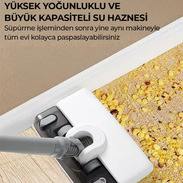 robo Islak Kuru Şarjlı Dikey Süpürge