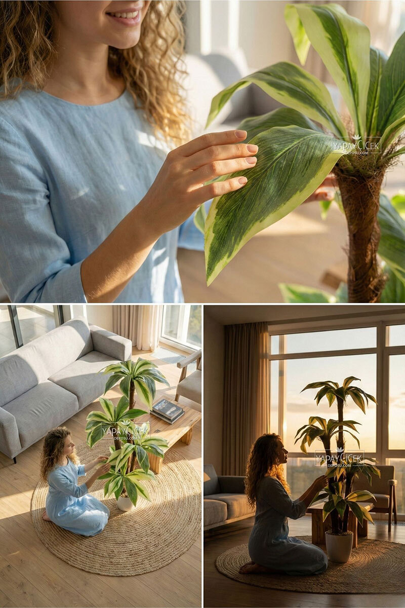 Bodur Yapay Ağaç Cordyline 120 cm Model 4