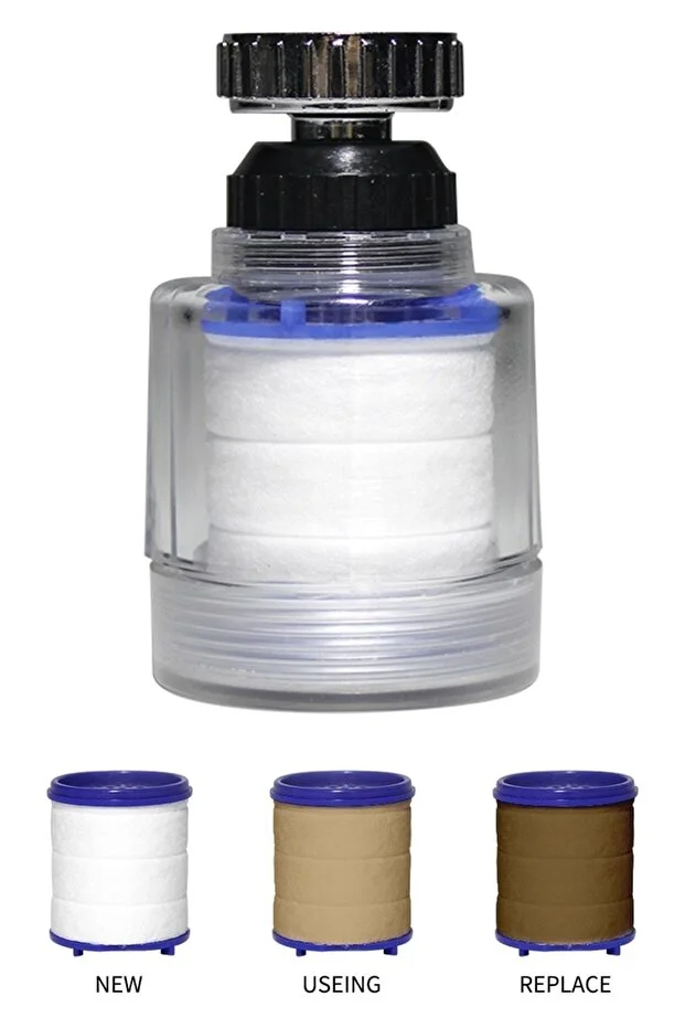 Kireç Önleyici Musluk Başlığı 360 Derece Döner Filtreli Ve Su Tasarufflu Kireç Önleyici Musluk Başlığı 360 Derece Döner Filtreli Ve Su Tasarufflu