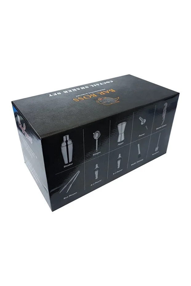 Standlı Profesyonel Kokteyl Hazırlama Bar Boston Shaker Seti