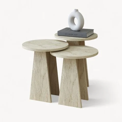 Norty Zigon Sehpa Traverten Norty Zigon Sehpa Traverten