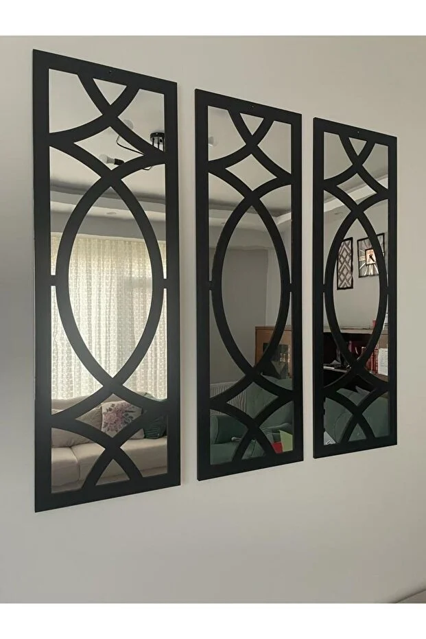 Dekoratif Geometrik Desenli Ayna Boyalı Hazır Pleksi Aynalı 3 Adet 20x60 Ölçülerinde Dekoratif Geometrik Desenli Ayna Boyalı Hazır Pleksi Aynalı 3 Adet 20x60 Ölçülerinde