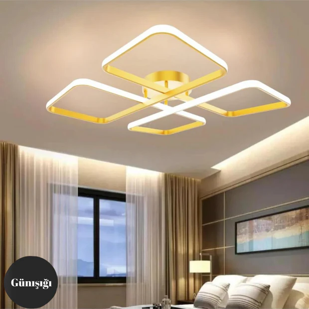 Novem Eskitme Plafonyer Ultra Süper Beyaz Ledli Avize