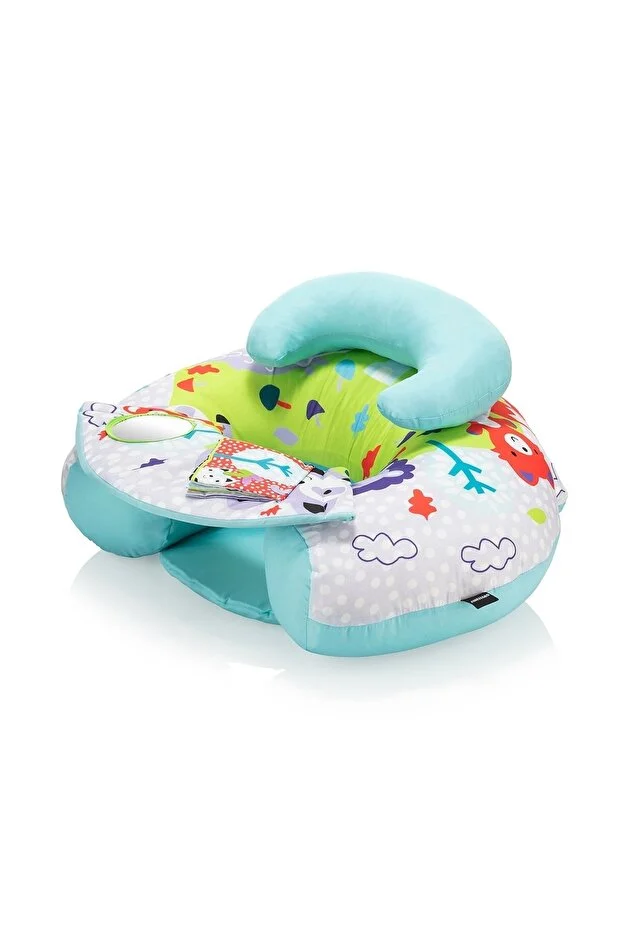 Sırt Destekli Yer Minderi Mavi