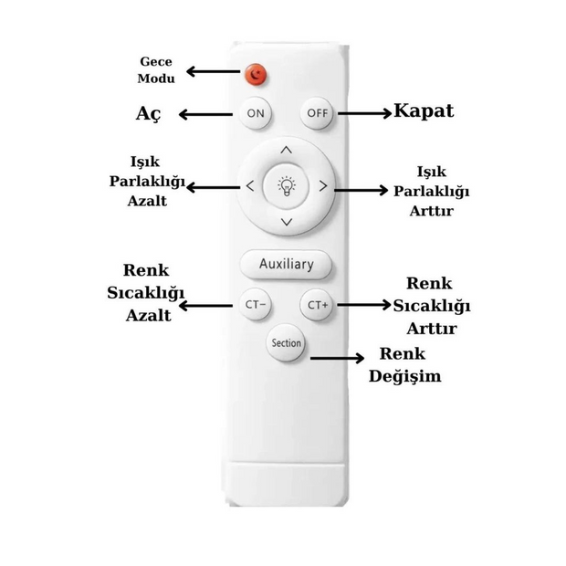 Raha Eskitme Modern Sarkıt Kumandalı 3 Renk Ultra Süper Ledli Avize