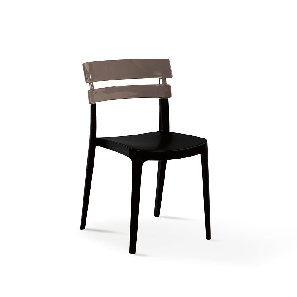 NS9 Masa Takımı 80x80 Masa + 4 Siyah Ayaklı Koltuk