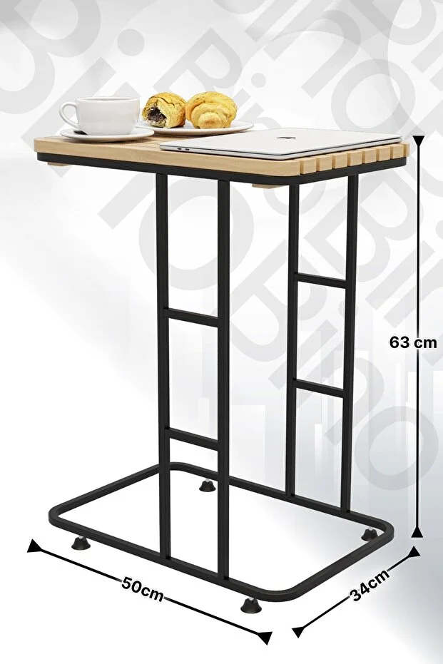 Yan Sehpa Ahşap Masa Modern Masif Orta Sehpa Koltuk Sehpası Zigon Sehpa Kahve Koltuk Tepsisi