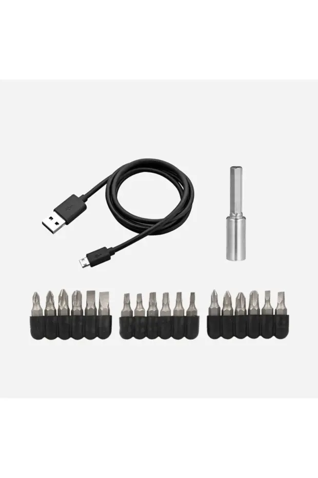 Akülü Vidalama Şarjlı Tornavida Seti 3.6V 1.3Ah Li-ion Uç Setli Akülü Vidalama Şarjlı Tornavida Seti 3.6V 1.3Ah Li-ion Uç Setli