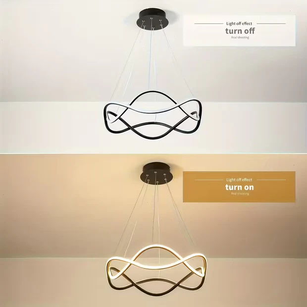 Ezgi Siyah Modern Ultra Süper Beyaz Ledli Avize Ezgi Siyah Modern Ultra Süper Beyaz Ledli Avize