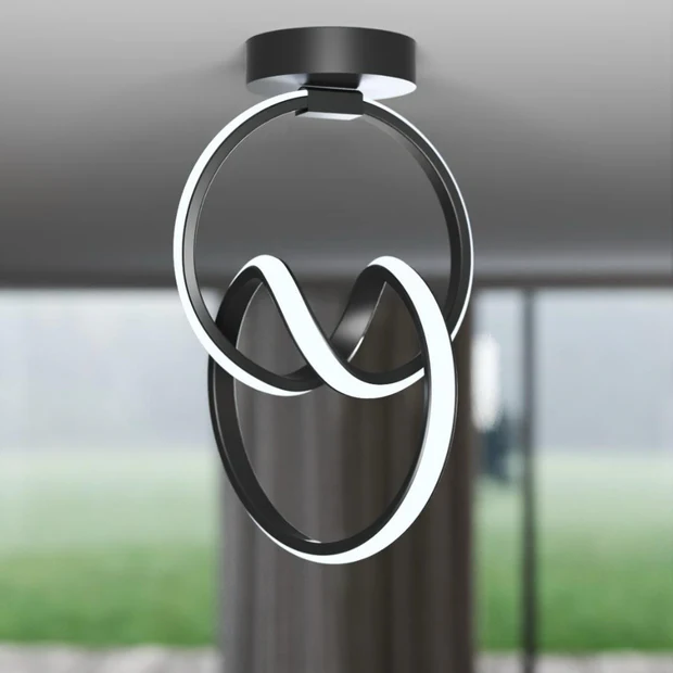 Emily Siyah Tekli Plafonyer Led Günışığı Ultra Ledli Salon Mutfak Oda Hol Ledli Avize Emily Siyah Tekli Plafonyer Led Günışığı Ultra Ledli Salon Mutfak Oda Hol Ledli Avize