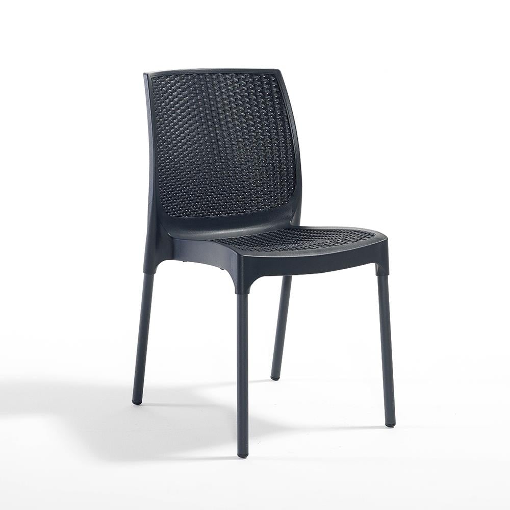 NS5 Rattan Masa Takımı 80x80 Masa + 4 Adet Rattan Sandalye