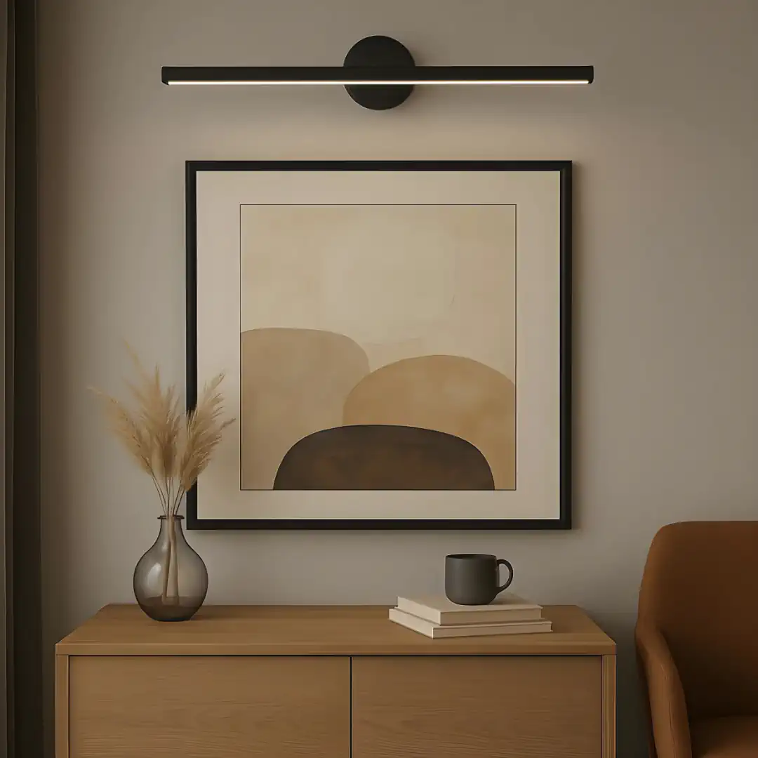 Domino Siyah 60 cm Beyaz Ledli Duvar Lambası Aplik Tablo Aplik Banyo Apliği Domino Siyah 60 cm Beyaz Ledli Duvar Lambası Aplik Tablo Aplik Banyo Apliği