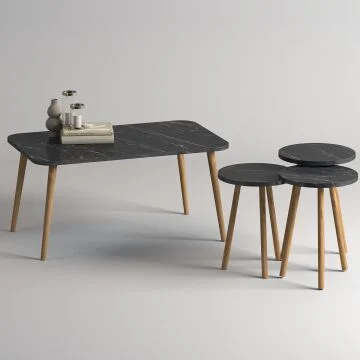 Soul Sehpa Seti Bendir Mermer Soul Sehpa Seti Bendir Mermer