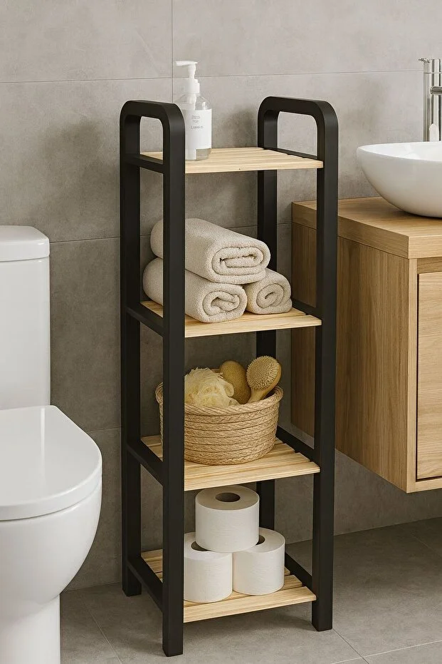 Naturen 4’lü Ahşap Banyo Düzenleyici