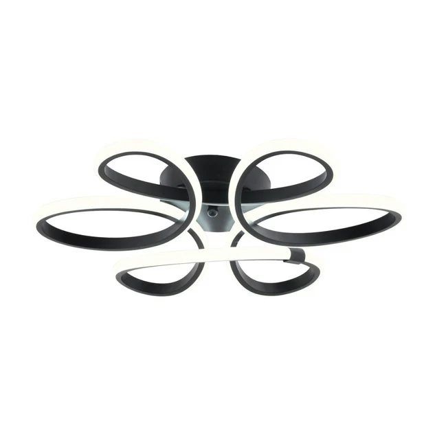 Linup Modern Siyah Plafonyer Tavana Sıfır Beyaz Işık Salon Mutfak Yatak Odası Led Avize