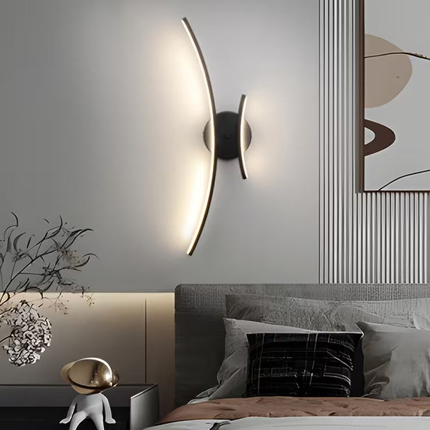 Youto Modern Siyah Dekoratif Günışığı Ledli Aplik