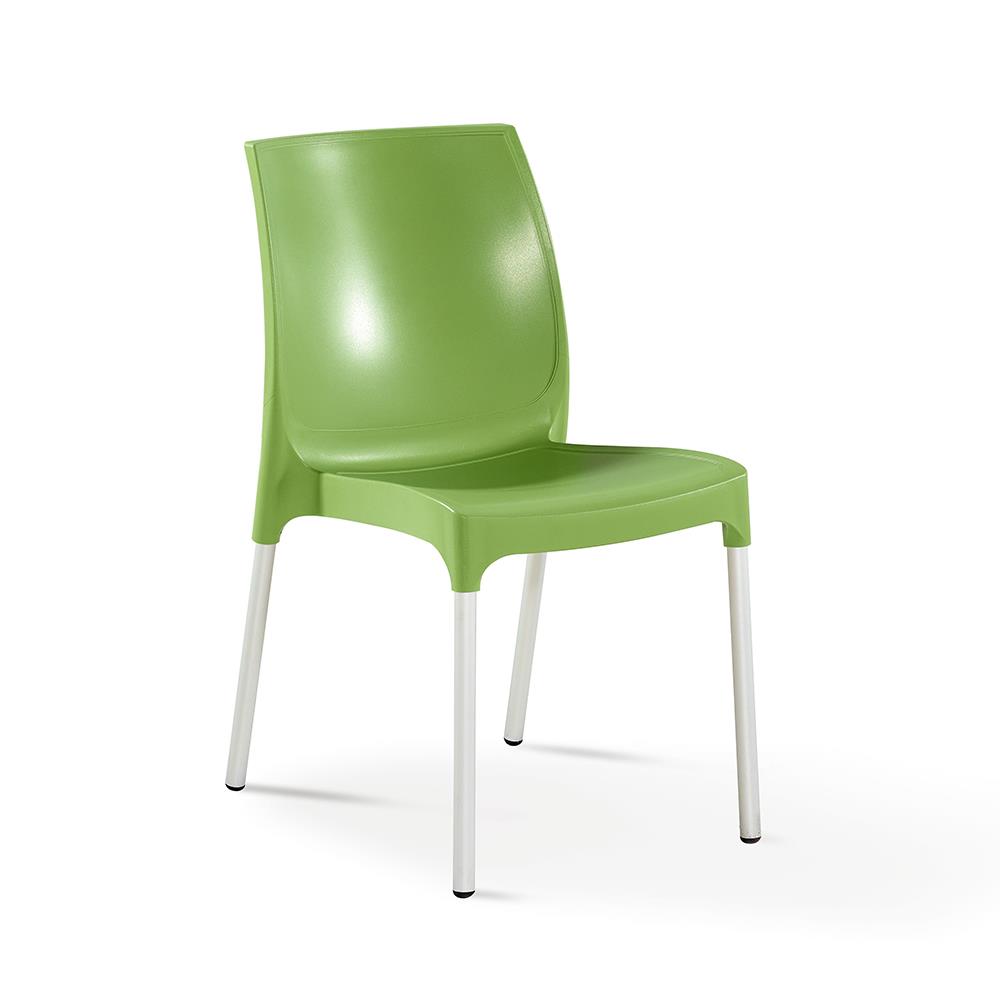 NS6 Masa Takımı 80x80 Masa + 4 Adet Castel Renkli Sandalye