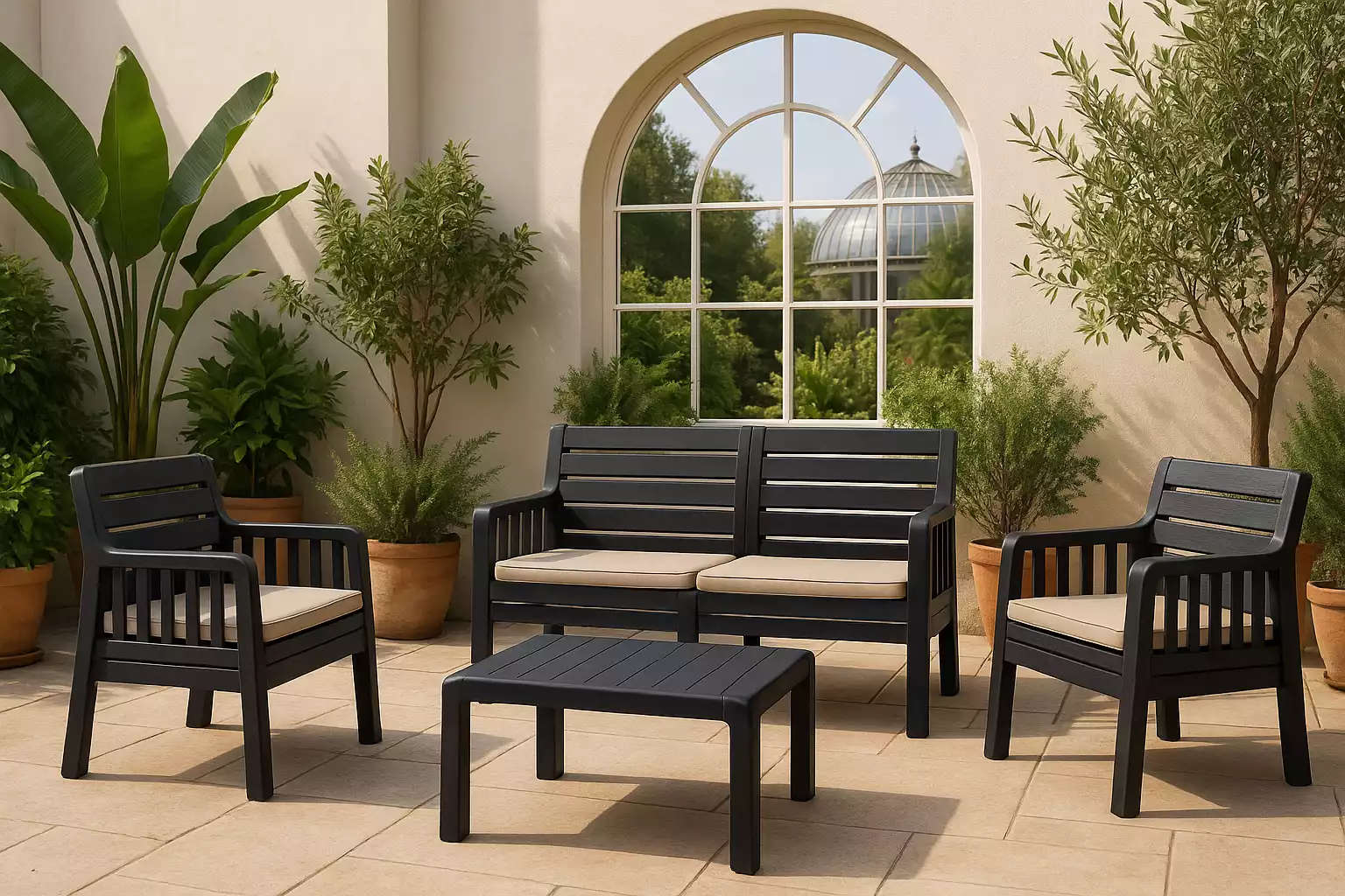 Lara 2+1+1 Bahçe Oturma Grubu (Minderli) Lara 2+1+1 Bahçe Oturma Grubu (Minderli)