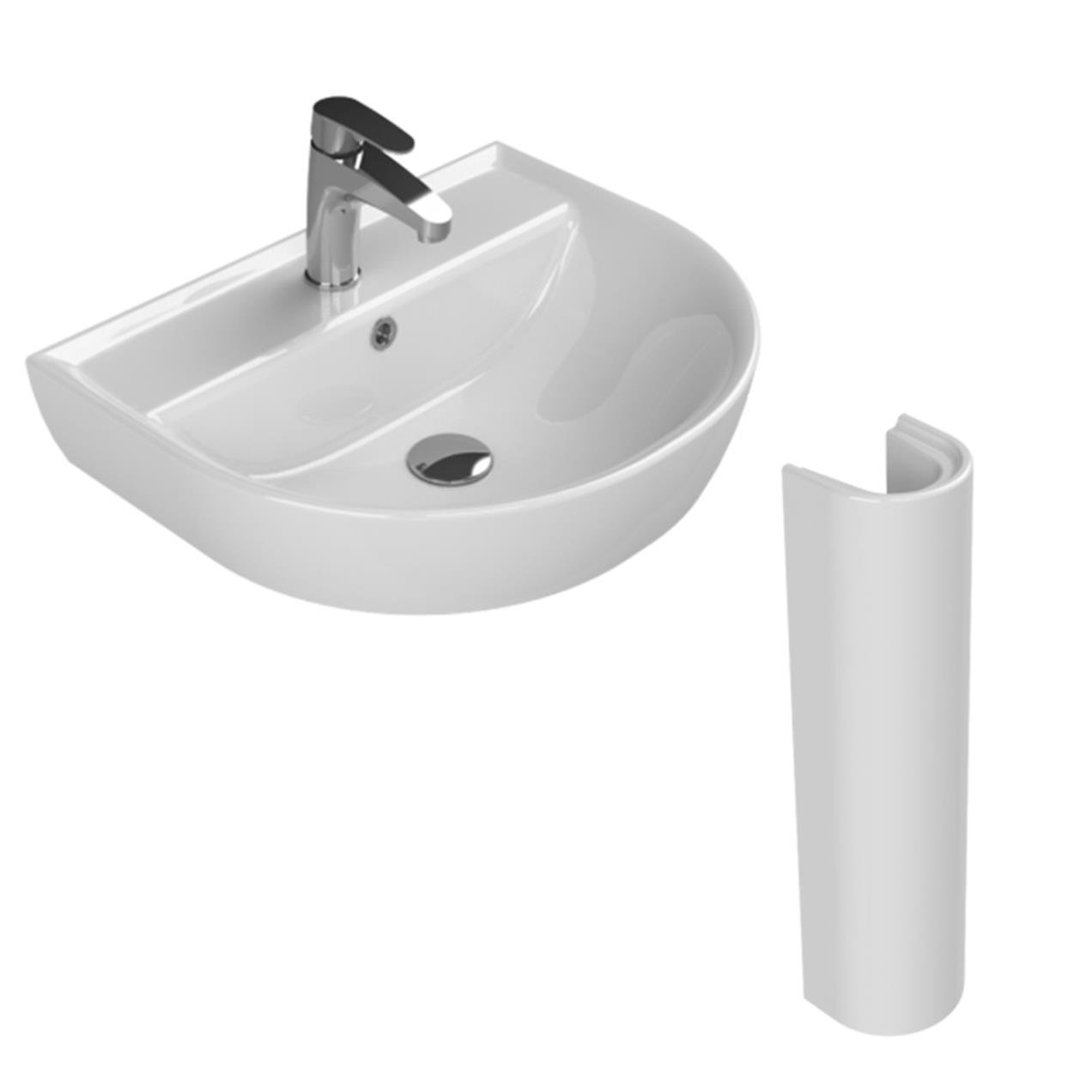 Turkuaz Bella Banyo Lavabo 45*55 cm (Bella Uzun Ayaklı) Turkuaz Bella Banyo Lavabo 45*55 cm (Bella Uzun Ayaklı)