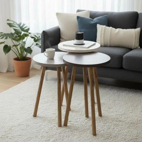 Rena Zigon Sehpa Krem Cappuccino Kahve Rena Zigon Sehpa Krem Cappuccino Kahve