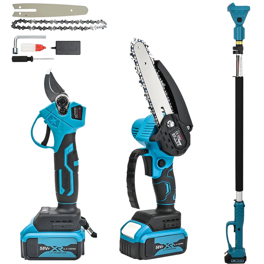 BoschPlus Teleskopik Kollu Bağ Makası ve Budama Testeresi Makinesi 58vf BoschPlus Teleskopik Kollu Bağ Makası ve Budama Testeresi Makinesi 58vf