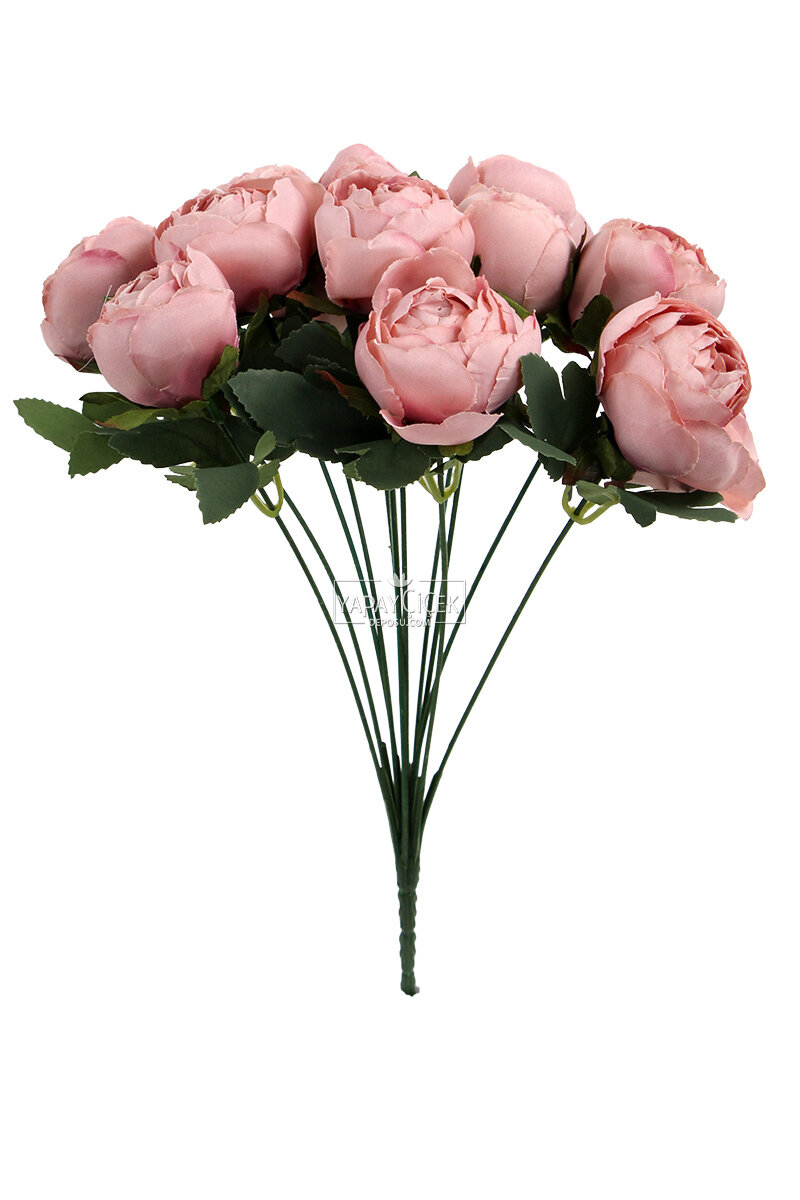 Yapay Çiçek 12li Şakayık Demeti 35 cm Gül Kurusu Yapay Çiçek 12li Şakayık Demeti 35 cm Gül Kurusu