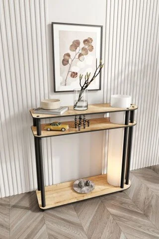 Caprio Dekoratif Raflı Lambader