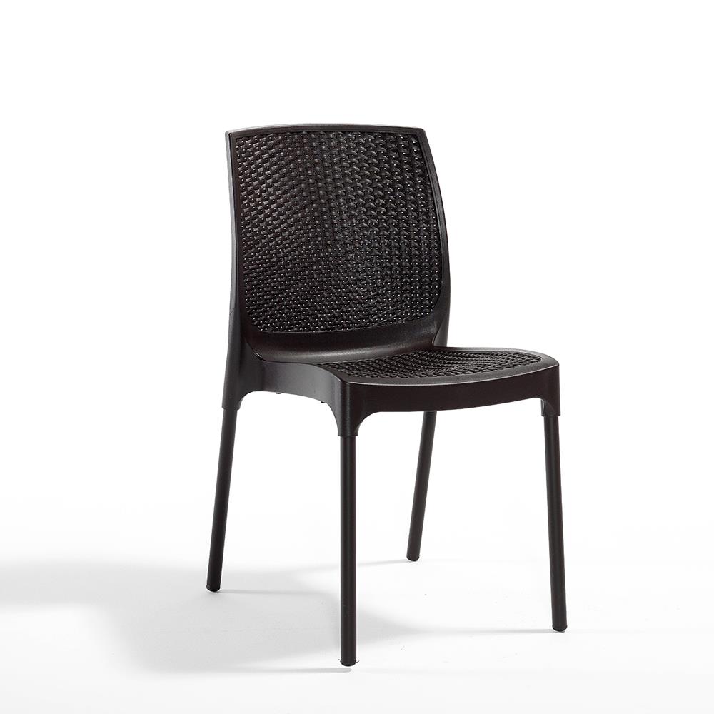 NS5 Rattan Masa Takımı 80x80 Masa + 4 Adet Rattan Sandalye