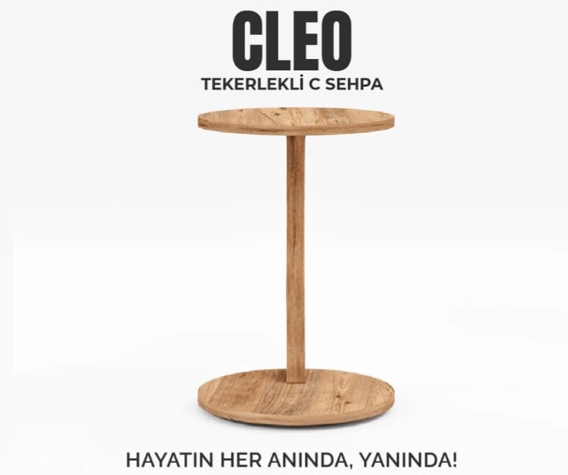 CLEO Tekerlekli C Sehpa CLEO Tekerlekli C Sehpa